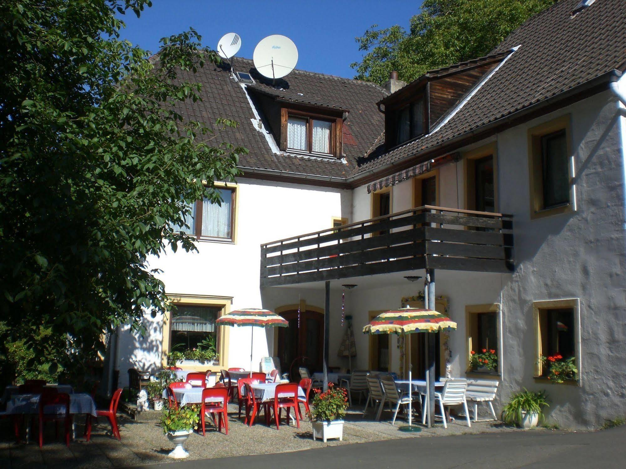 Hotel Pension Bluechersruh บาด แบร์เน็ค อิม ฟิชเทลเกอเบียร์เกอ ภายนอก รูปภาพ